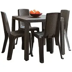 RIMAX - Combo De Mesa Eterna + 4 Sillas Eterna Sin Brazo