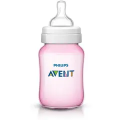 AVENT - Tetero classic de 11oz rosado