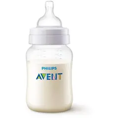 AVENT - Tetero classic transparente de 11oz anticolicos