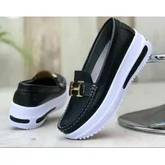 MOCASINIA - PRECIOSOS MOCASINES EN CUERO NEGROS EN CUERO GARANTIZADO