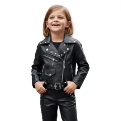 SACATE - Chaqueta para niño en cuero tex - Tipo Rock