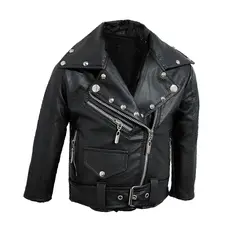 SACATE - Chaqueta para niño en cuero tex - Tipo Rock