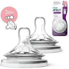 PHILIPS - Chupo natura avent scf045/27tetina biberón, 3m+ flujo variable