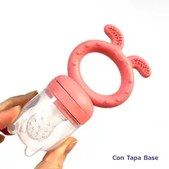 ENFANT'ASY - Chupo Fruta Bebé Silicona Mordedor 3 boquillas