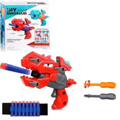 DAYOSHOP - Dinosaurio Rex Desarmable Lanza Dardos Nerf Niños