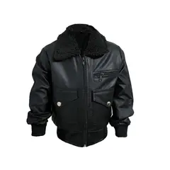 SACATE - Chaqueta piloto para niño en cuero tex