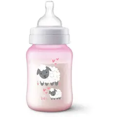 AVENT - Tetero classic 9oz anti cólico libre bpa diseño oveja