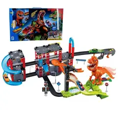 MARKET TOYS - Pista Infantil Dinosaur Dino Come Autos Sonidos