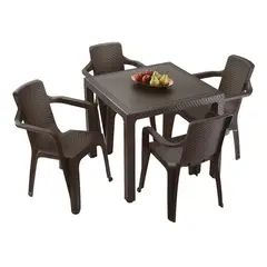 RIMAX - Combo Mesa Eterna + 4 Sillas Eterna Con Brazos