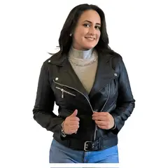SACATE - Chaqueta para dama en cuero tex - OR