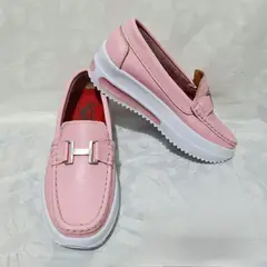 GENERICO - PRECIOSOS MOCASINES EN CUERO ROSA EN CUERO GARANTIZADO