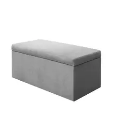 BANZAY - Baul Auxiliar Organizador 90x40 Tapa Lisa - Gris