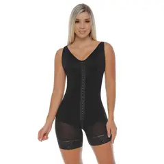 BODY PERFECT - Faja cachetera, con sosten BodyLine Control 1702 NEGRO