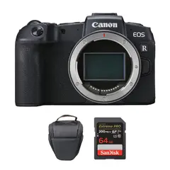 CANON - Cámara EOS RP 4K Mirrorless Solo Cuerpo + Memoria 128Gb de 200Mbs + Bolso