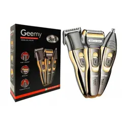 GEMEI GEEMY - Máquina afeitadora y cortadora de pelo Geemy GM-595 negra y dorada