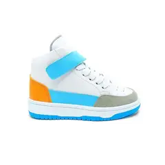 PAPOS - Tenis Niños Quinn Blue - Zapatos Niños - Crema_.