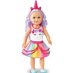 GENERICO - Muñeca my life as arya , ojos azules vestido unicornio