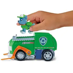 SPIN MASTER - Patrulla cachorros canina paw patrol vehiculo con figura rocky´s