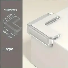 GENERICO - 12 Protectores De Seguridad Bebés -goma Siliconada Esquinas