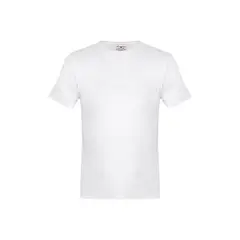 SANTANA - Camiseta Junior Unisex Cuello Redondo Manga Corta Blanca