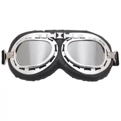 GENERICO - Gafas para Moto Scooter a Prueba de Viento Acolchadas Negro
