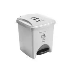 ESTRA - Caneca De Pedal 20 Lt Blanca Marcada