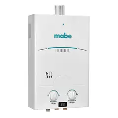 MABE - Calentador de paso 6 litros- blanco cmd6tfbc