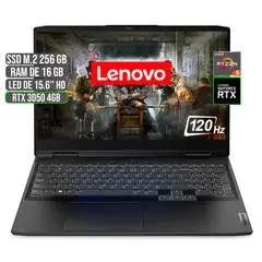 LENOVO - PORTATIL GAMING AMD RYZEN 5 6600H SSD 256GB RAM 16GB RTX 3050 4GB 15.6" FHD