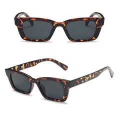GENERICO - Gafas de Sol Rectangulares para Mujer Moda Animal Print