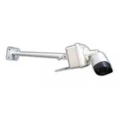 GENERICO - Brazo Extensor Para Cámara De Seguridad 50 cm extensible a 1M / Blanco
