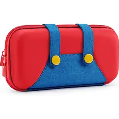 GENERICO - Estuche Rojo Compatible con Nintendo Switch Lite