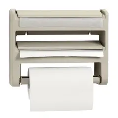 RIMAX - Portarrollo Triple Uso Toallas de cocina Taupe