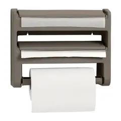 RIMAX - Portarrollo Triple Uso Toallas de cocina Mocca