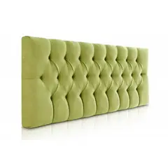 BANZAY - Cabecero Tapizado tela base Cama King Rombos - Verde Pistacho