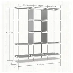 GENERICO - Closet Organizador De Ropa Desarmable 8 Estantes Model88130
