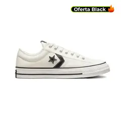 CONVERSE - Tenis Star Player 76 Unisex-Blanco/Negro
