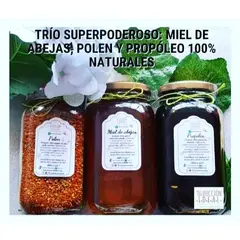 GENERICO - COMBO Miel orgánica 640g polen 320g propóleo eucalipto 640g