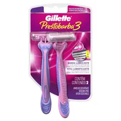 GILLETTE - Maquina Afeitar Prestobarba3 Mujer X 2und