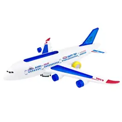 GENERICO - Avión Juguete Comercial Pasajeros Con Luces Y Sonidos Niños