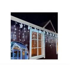 AMERICO SHOP - Cortina de Luces de Navidad 3m x 45 cm Luz Blanca Decorativas