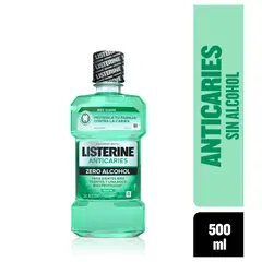LISTERINE - Enjuague Bucal Anticaries Zero Alcohol X 500ml