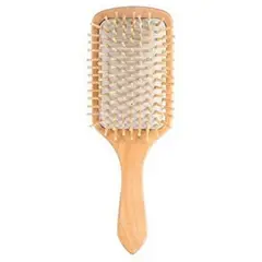 GENERICO - CEPILLO PARA CABELLO DE MADERA CUADRADO