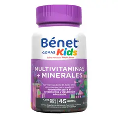 BENET - Gomas Kids Multivitaminas + Minerales X 45Und