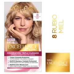 LOREAL - Tinte Capilar L'oréal Paris Excellence Creme 8 Rubio Claro