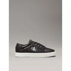 CALVIN KLEIN - Tenis De Cuero Hombre Negro