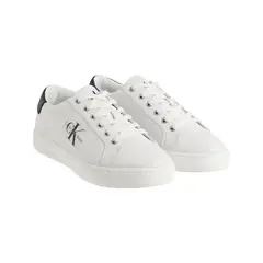 CALVIN KLEIN - Tenis Blanco De Cuero Para Hombre