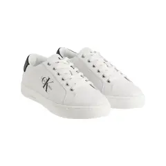 CALVIN KLEIN - Tenis Blanco De Cuero Para Hombre