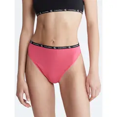CALVIN KLEIN - Pantie Rosado Tipo Bikini Con Logo Para Mujer