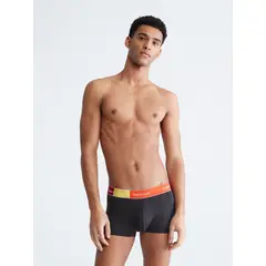 CALVIN KLEIN - Boxer Negro Low Rise Trunk En Microfibra