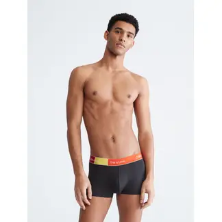 CALVIN KLEIN - Boxer Negro Low Rise Trunk En Microfibra